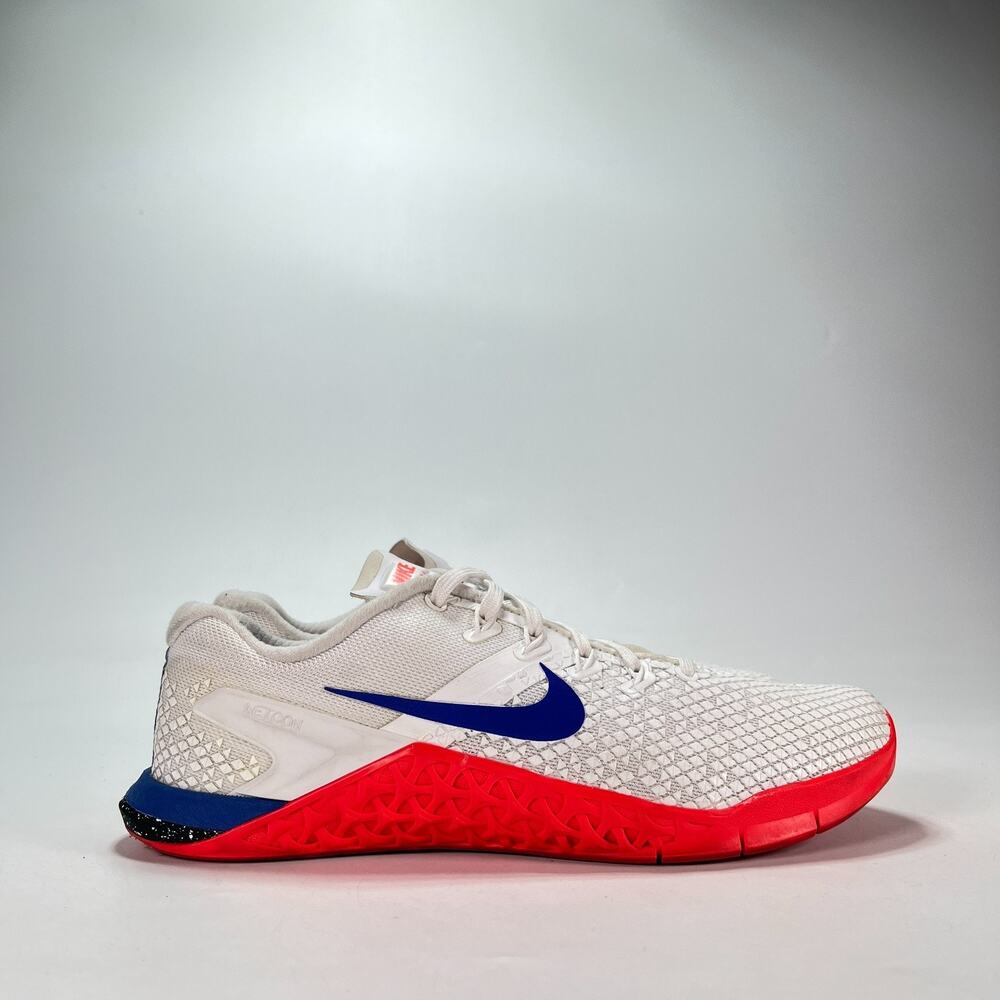 Nike Metcon 4 XD White Blue Crimson Training Shoes CD3128-106 Women's Size 8.5